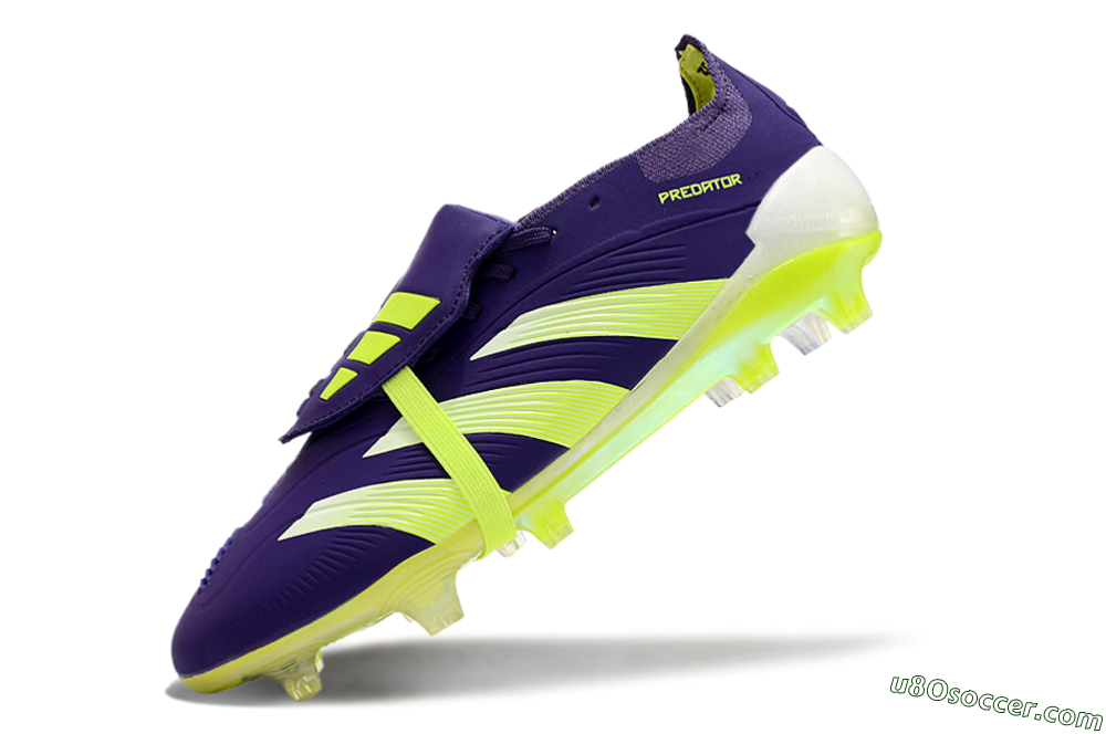 Adidas Predator Elite Foldover Tongue FG Firm Ground Soccer Cleats - Blue/Yellow/White 5