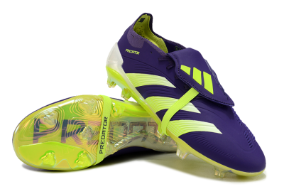 Adidas Predator Elite Foldover Tongue FG Firm Ground Soccer Cleats - Blue/Yellow/White