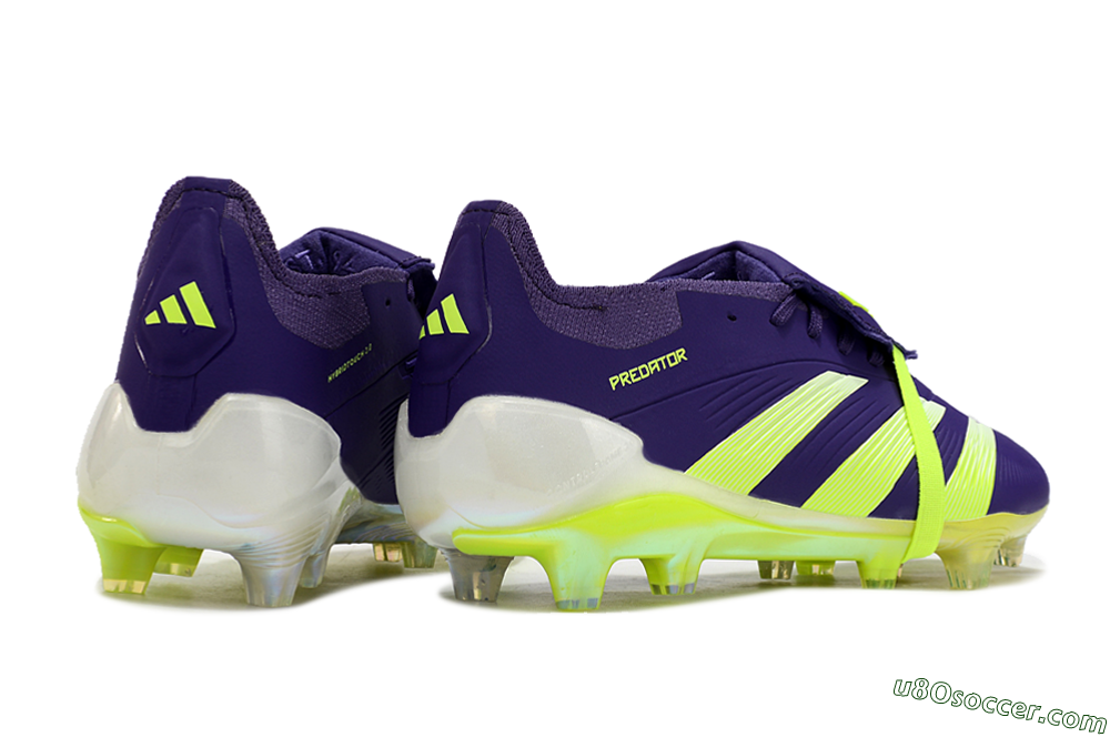 Adidas Predator Elite Foldover Tongue FG Firm Ground Soccer Cleats - Blue/Yellow/White 6