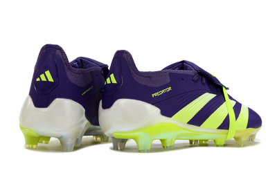 Adidas Predator Elite Foldover Tongue FG Firm Ground Soccer Cleats - Blue/Yellow/White