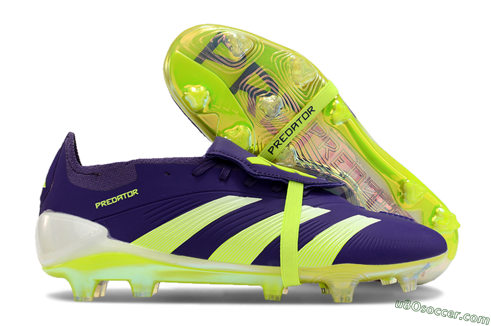 Adidas Predator Elite Foldover Tongue FG Firm Ground Soccer Cleats - Blue/Yellow/White 1