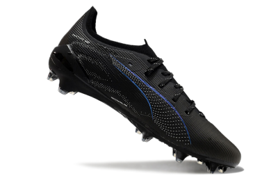 Puma Ultra 5 Ultimate FG Firm Ground Soccer Cleats - Black/Silver/Blue