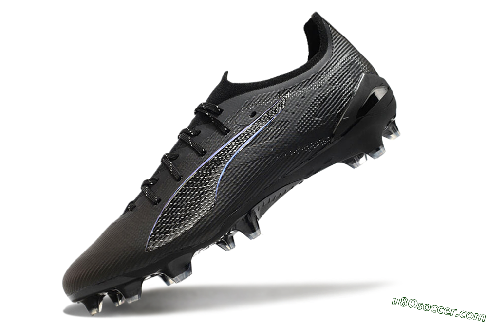 Puma Ultra 5 Ultimate FG Firm Ground Soccer Cleats - Black/Silver/Blue 5