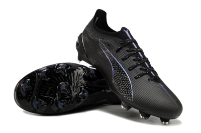 Puma Ultra 5 Ultimate FG Firm Ground Soccer Cleats - Black/Silver/Blue