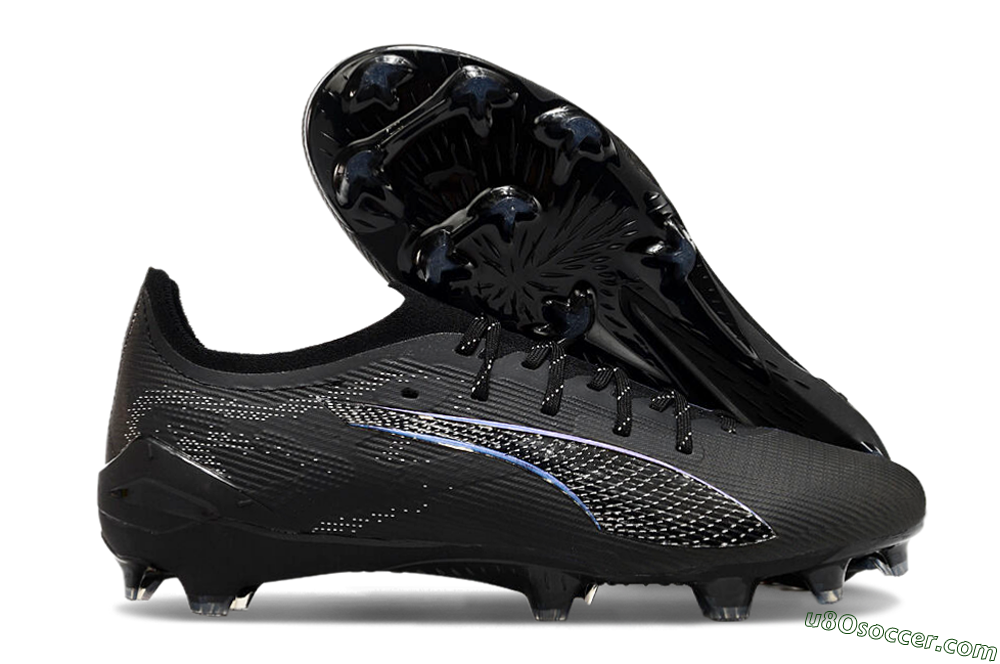 Puma Ultra 5 Ultimate FG Firm Ground Soccer Cleats - Black/Silver/Blue 1