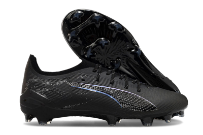 Puma Ultra 5 Ultimate FG Firm Ground Soccer Cleats - Black/Silver/Blue