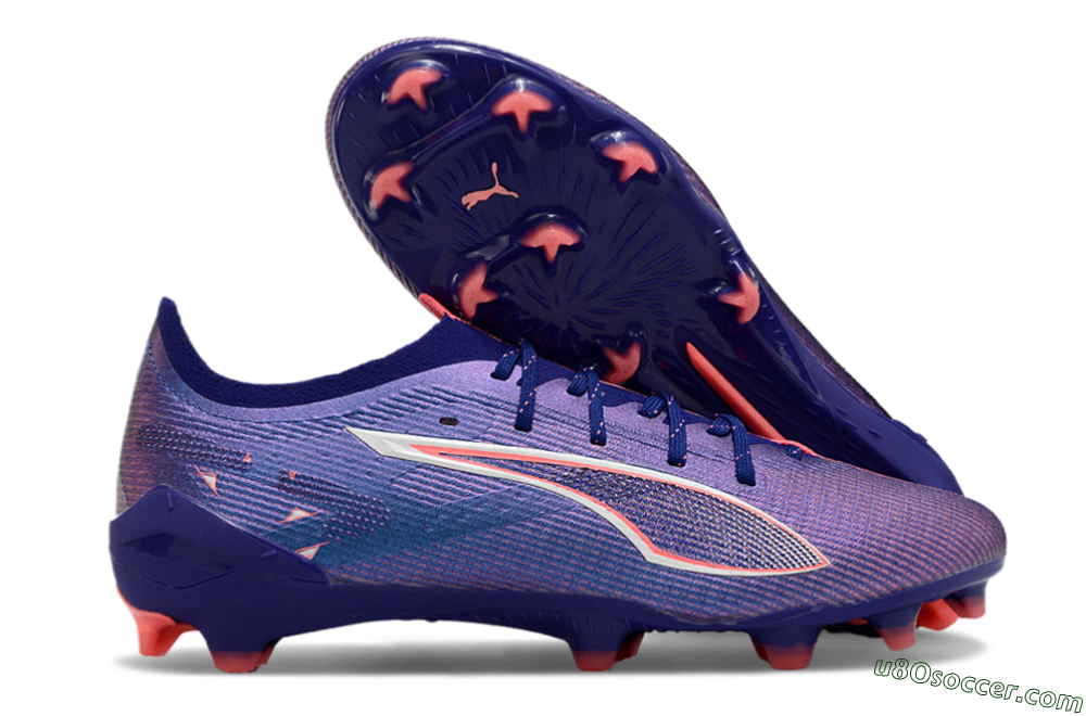 Puma Ultra 5 Ultimate FG Firm Ground Soccer Cleats - Blue/Pink/White 1