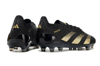 Adidas Predator Elite 24 FG Firm Ground Soccer Cleats - Black/Gold/Blue