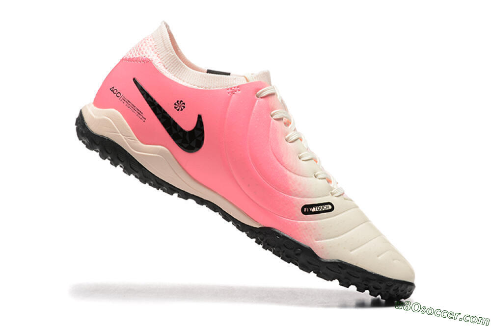 Nike Tiempo Legend 10 Pro TF Artificial Turf Soccer Shoes - White/Pink/Black 7
