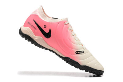 Nike Tiempo Legend 10 Pro TF Artificial Turf Soccer Shoes - White/Pink/Black