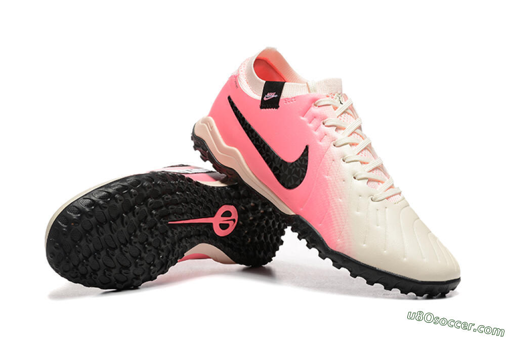 Nike Tiempo Legend 10 Pro TF Artificial Turf Soccer Shoes - White/Pink/Black 4