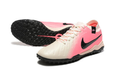 Nike Tiempo Legend 10 Pro TF Artificial Turf Soccer Shoes - White/Pink/Black