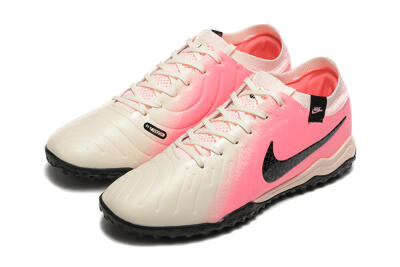 Nike Tiempo Legend 10 Pro TF Artificial Turf Soccer Shoes - White/Pink/Black
