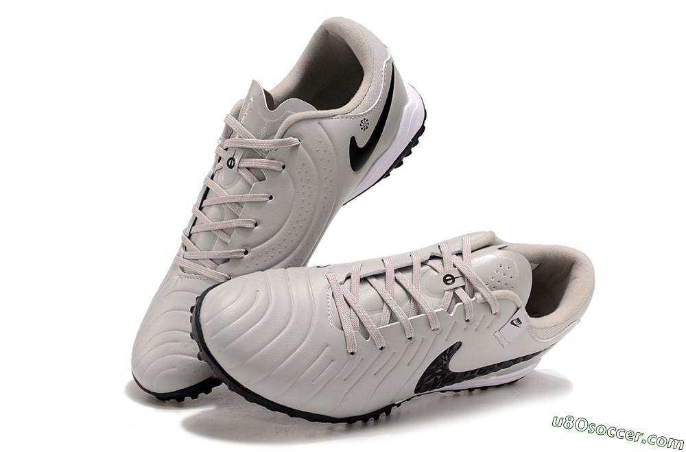 Nike Tiempo Legend 10 Pro TF Artificial Turf Soccer Shoes - Beige/Black/White 3