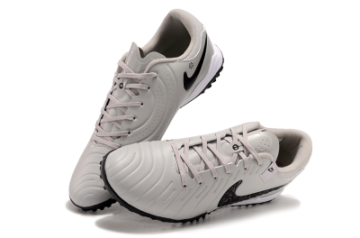 Nike Tiempo Legend 10 Pro TF Artificial Turf Soccer Shoes - Beige/Black/White