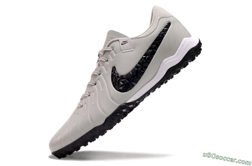 Nike Tiempo Legend 10 Pro TF Artificial Turf Soccer Shoes - Beige/Black/White 5