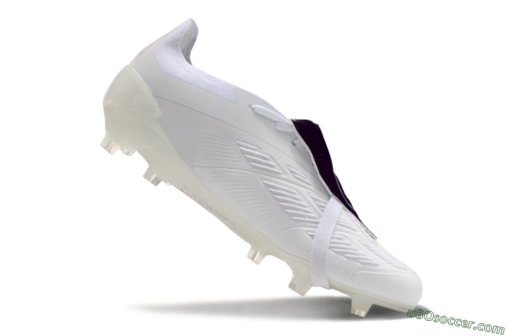 Adidas Predator Elite Foldover Tongue FG Firm Ground Soccer Cleats - White/Black/Gold 4