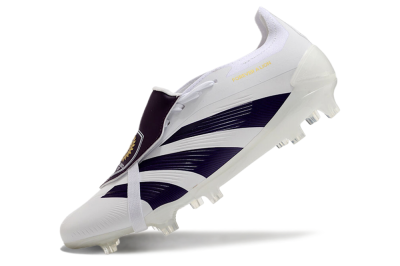 Adidas Predator Elite Foldover Tongue FG Firm Ground Soccer Cleats - White/Black/Gold
