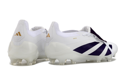 Adidas Predator Elite Foldover Tongue FG Firm Ground Soccer Cleats - White/Black/Gold