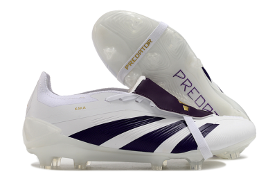 Adidas Predator Elite Foldover Tongue FG Firm Ground Soccer Cleats - White/Black/Gold