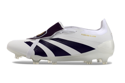 Adidas Predator Elite Foldover Tongue FG Firm Ground Soccer Cleats - White/Black/Gold