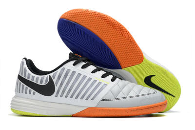 Nike Lunar Gato 2 IC Indoor & Futsal Soccer Shoes - White/Silver/Black
