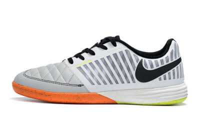 Nike Lunar Gato 2 IC Indoor & Futsal Soccer Shoes - White/Silver/Black