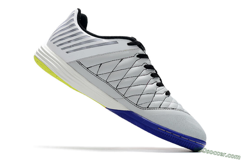 Nike Lunar Gato 2 IC Indoor & Futsal Soccer Shoes - White/Silver/Black 4