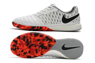 Nike Lunar Gato 2 IC Indoor & Futsal Soccer Shoes - White/Black/Red