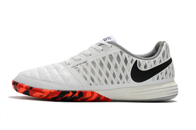 Nike Lunar Gato 2 IC Indoor & Futsal Soccer Shoes - White/Black/Red