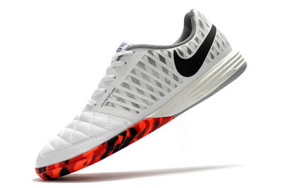Nike Lunar Gato 2 IC Indoor & Futsal Soccer Shoes - White/Black/Red