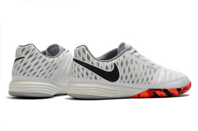 Nike Lunar Gato 2 IC Indoor & Futsal Soccer Shoes - White/Black/Red
