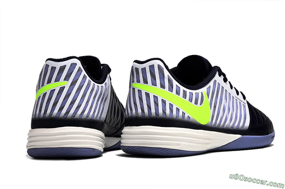 Nike Lunar Gato 2 IC Indoor & Futsal Soccer Shoes - Black/White/Yellow 6