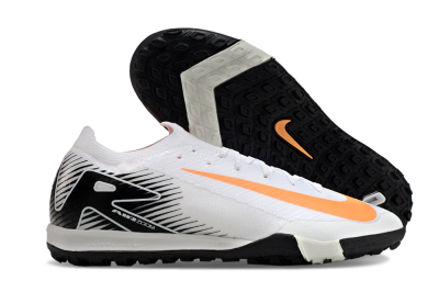 Nike Air Zoom Mercurial Vapor 16 Elite TF Artificial Turf Soccer Shoes - White/Black/Orange