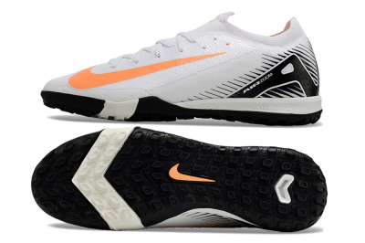 Nike Air Zoom Mercurial Vapor 16 Elite TF Artificial Turf Soccer Shoes - White/Black/Orange