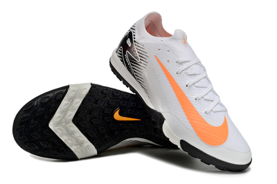 Nike Air Zoom Mercurial Vapor 16 Elite TF Artificial Turf Soccer Shoes - White/Black/Orange