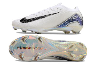 Nike Air Zoom Mercurial Vapor 16 Elite FG Firm Ground Soccer Cleats - White/Black/Blue/Gold