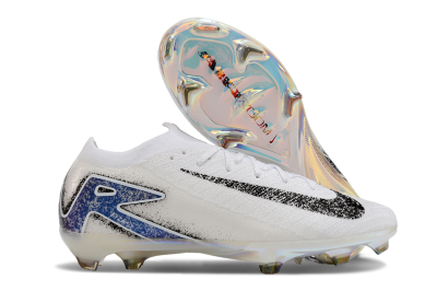 Nike Air Zoom Mercurial Vapor 16 Elite FG Firm Ground Soccer Cleats - White/Black/Blue/Gold