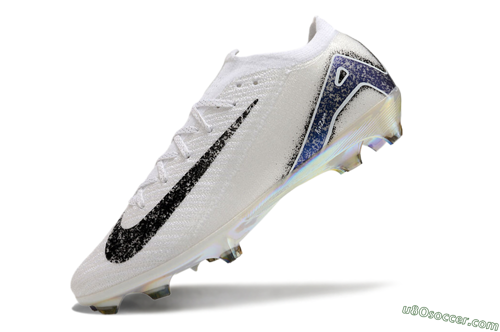 Nike Air Zoom Mercurial Vapor 16 Elite FG Firm Ground Soccer Cleats - White/Black/Blue/Gold 4