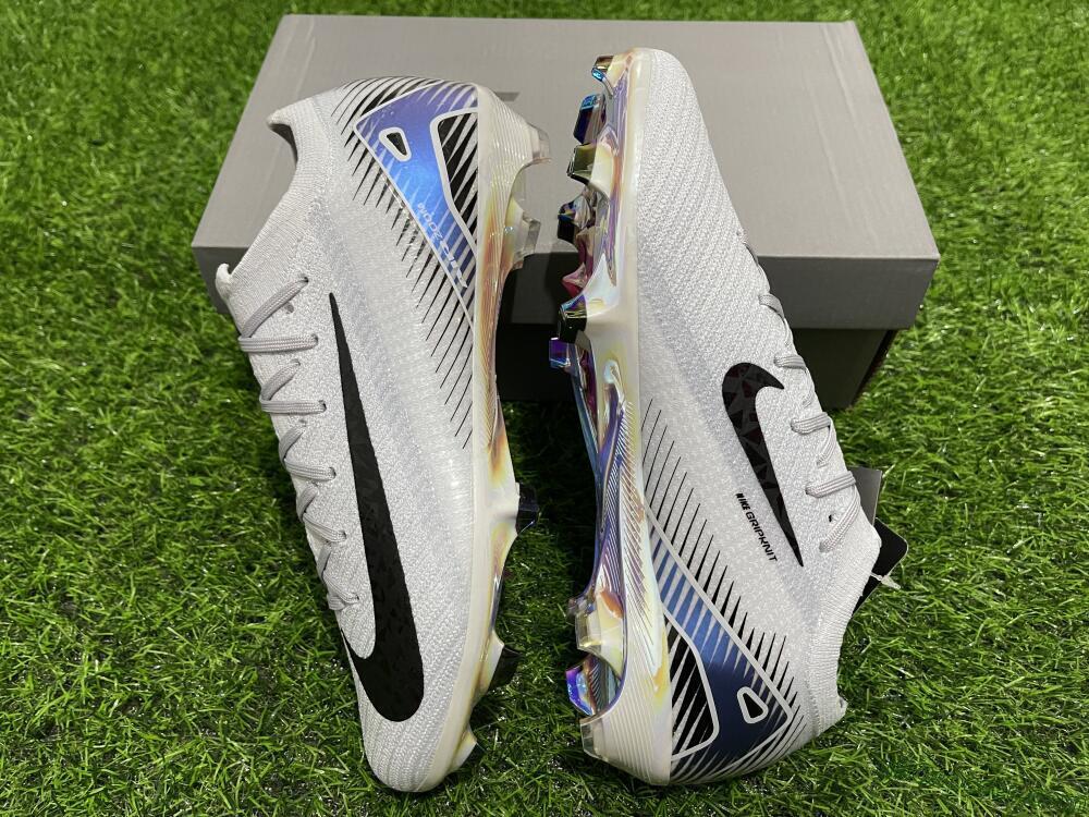 Nike Air Zoom Mercurial Vapor 16 Elite FG Firm Ground Soccer Cleats - White/Black/Blue/Gold