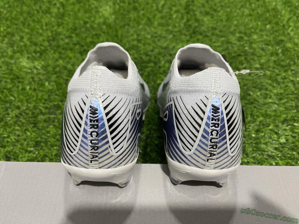 Nike Air Zoom Mercurial Vapor 16 Elite FG Firm Ground Soccer Cleats - White/Black/Blue/Gold
