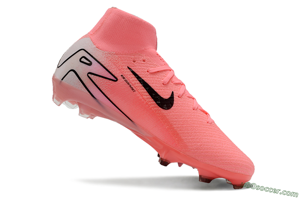 Nike Air Zoom Mercurial Superfly 10 FG Firm Ground Soccer Cleats - Pink/White/Black 4