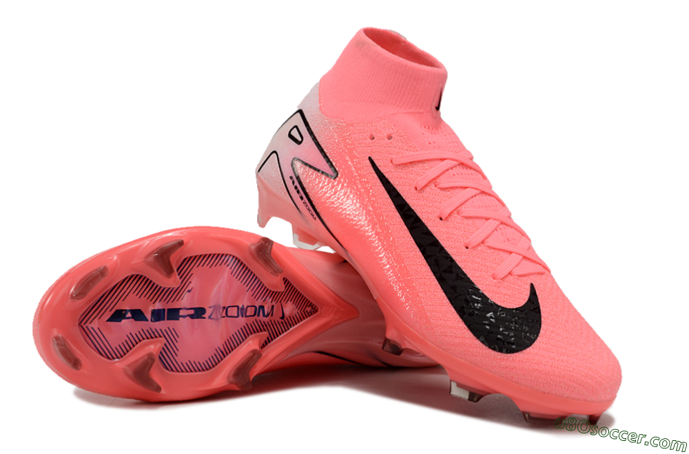 Nike Air Zoom Mercurial Superfly 10 FG Firm Ground Soccer Cleats - Pink/White/Black 3