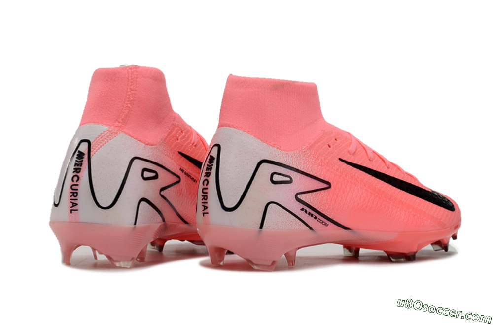 Nike Air Zoom Mercurial Superfly 10 FG Firm Ground Soccer Cleats - Pink/White/Black 6