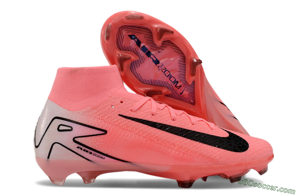 Nike Air Zoom Mercurial Superfly 10 FG Firm Ground Soccer Cleats - Pink/White/Black 1