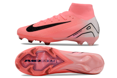 Nike Air Zoom Mercurial Superfly 10 FG Firm Ground Soccer Cleats - Pink/White/Black