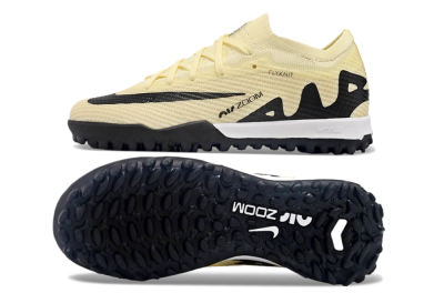 Nike Air Zoom Mercurial Vapor 15 Elite TF Artificial Turf Soccer Shoes - Beige/Black/White
