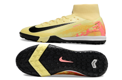 Nike Air Zoom Mercurial Superfly 10 Elite TF Artificial Turf Soccer Shoes - Yellow/Pink/Black