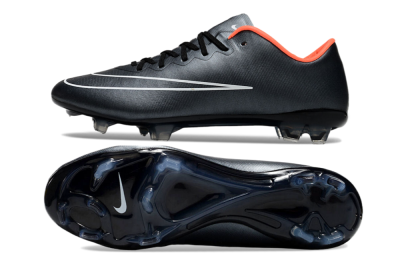 Nike Mercurial Vapor 10 FG Firm Ground Soccer Cleats - Black/White/Orange