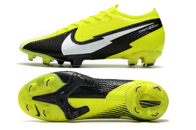 Nike Mercurial Vapor 13 Elite FG Firm Ground Soccer Cleats - Yellow/White/Black